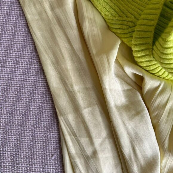 Anthropologie The Thea Twofer Sweater Dress Small Lime green - Picture 7 of 7